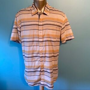Quiksilver striped button up‎  shirt
